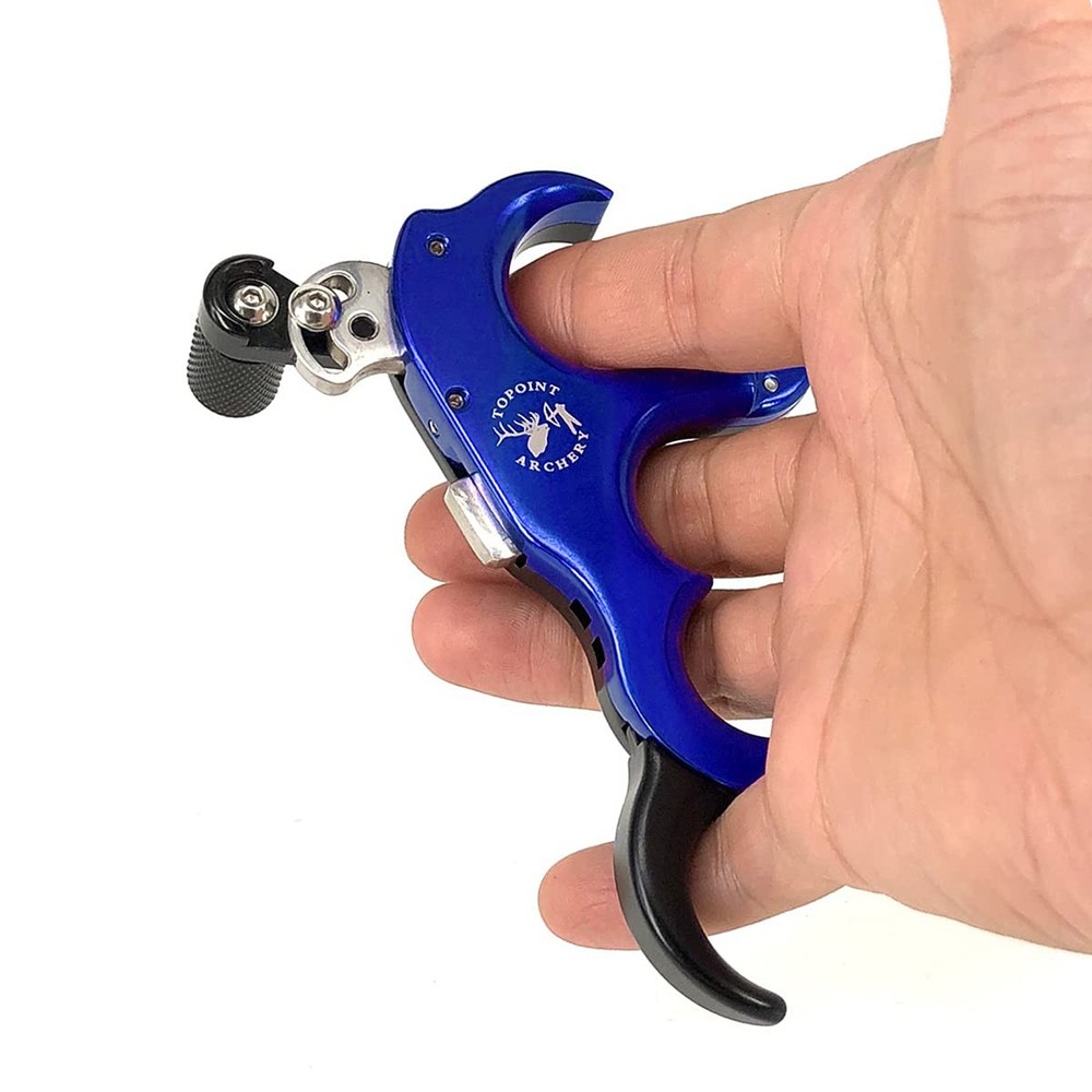 Compound Bow Release Aid Thumb Release 3/4 Fingers Adjustable Automatic Arche...