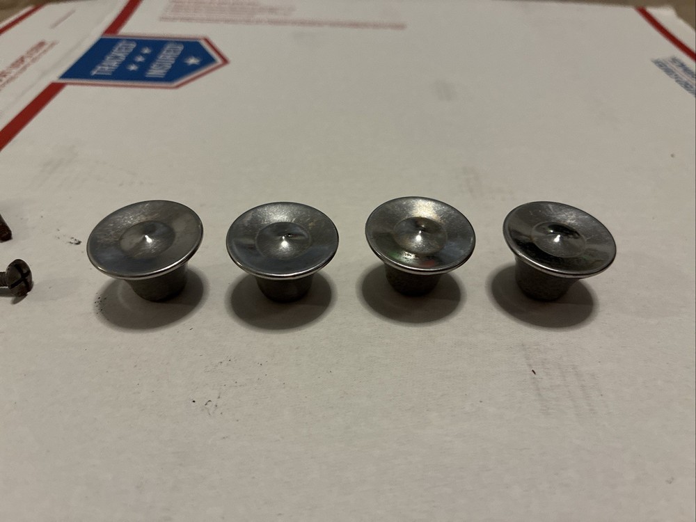 4pcs Vintage Concave MCM Drawer Knob Concave Round Pulls 1” Diameter