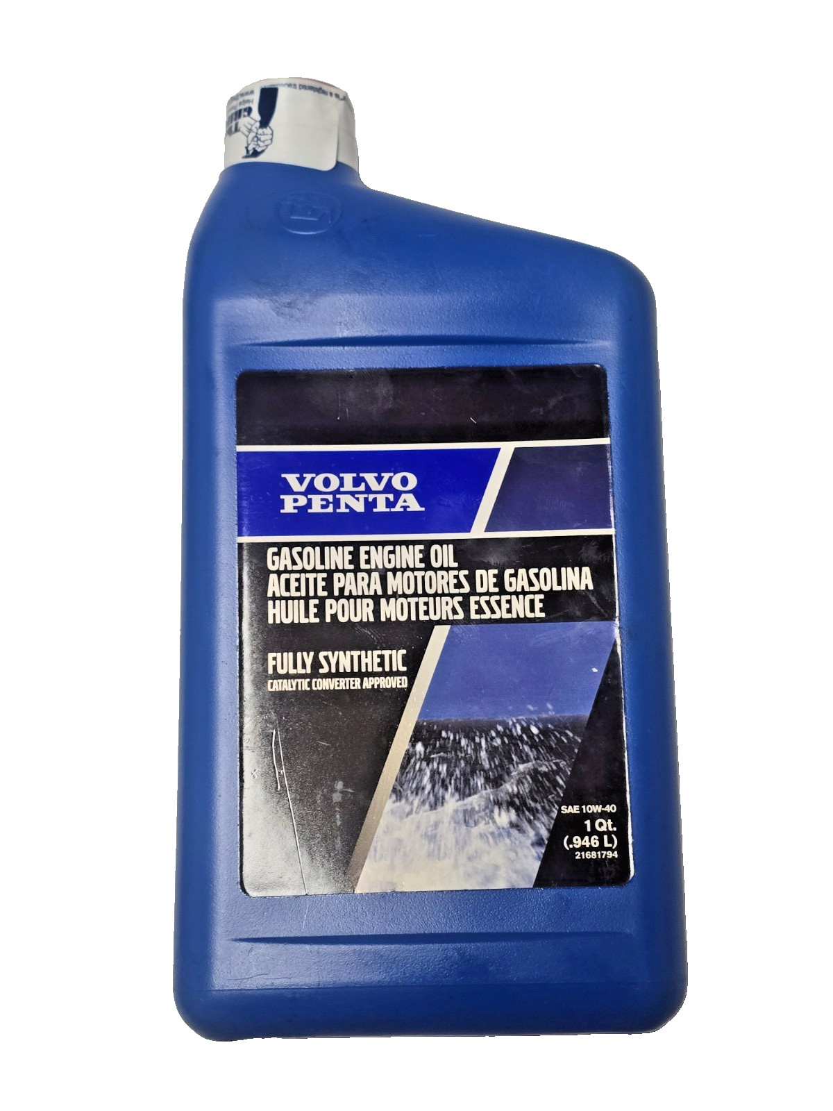 VOLVO PENTA FULL SYNTHETIC ENGINE OIL QUART BOTTLE 21681794