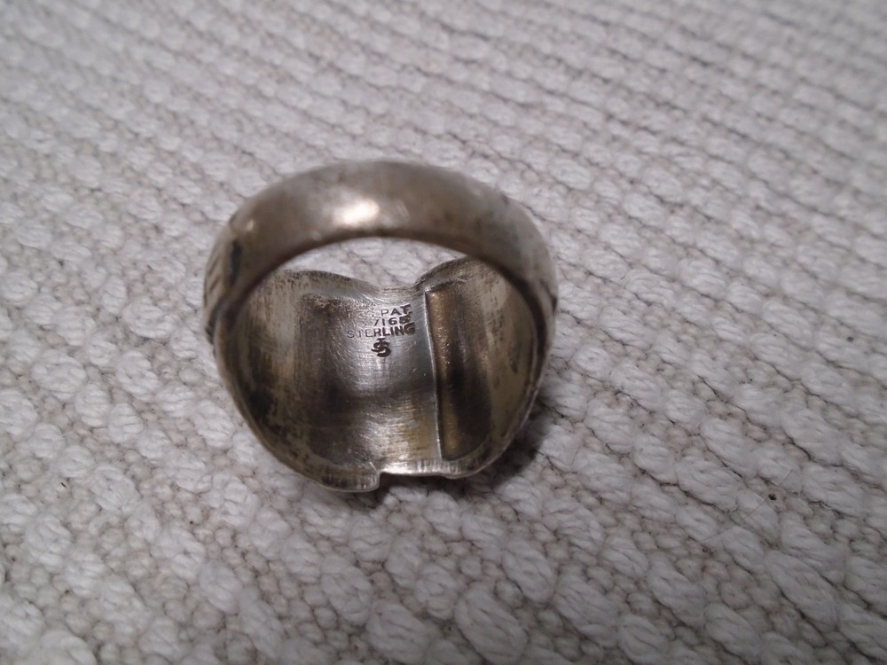 WW2 Army Air Corp Sterling Ring Size 8.5/17 Grams