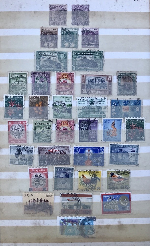 Ceylon Stamps 35 Different Used