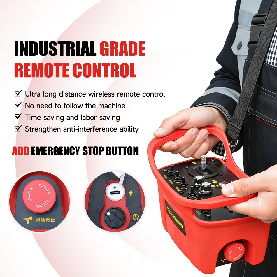 Gasoline Remote Controlled Tracked Lawn Mower RATO 225cc 7HP - Free Shipping