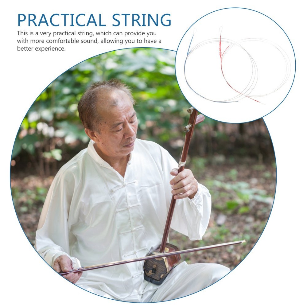 3 Sets Professional Erhu Strings Music Wire Inside and Outside Strings Erhu