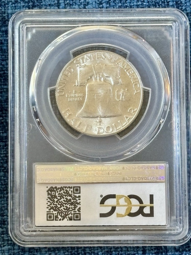 1954-D 50C Franklin Half Dollar PCGS MS65FBL