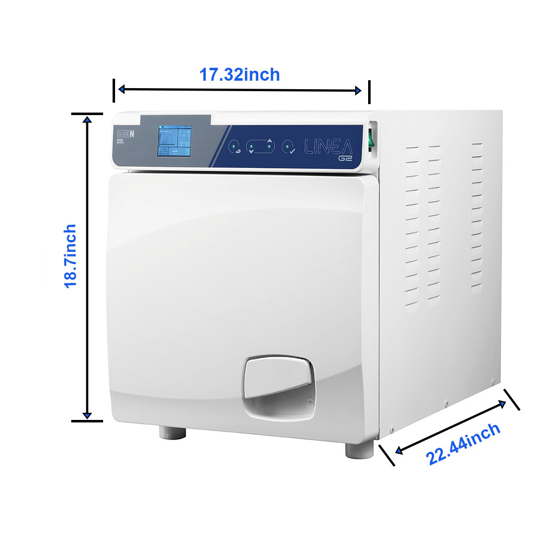 22L Autoclave Steam Sterilizer High Pressure Temperature with Drying Function