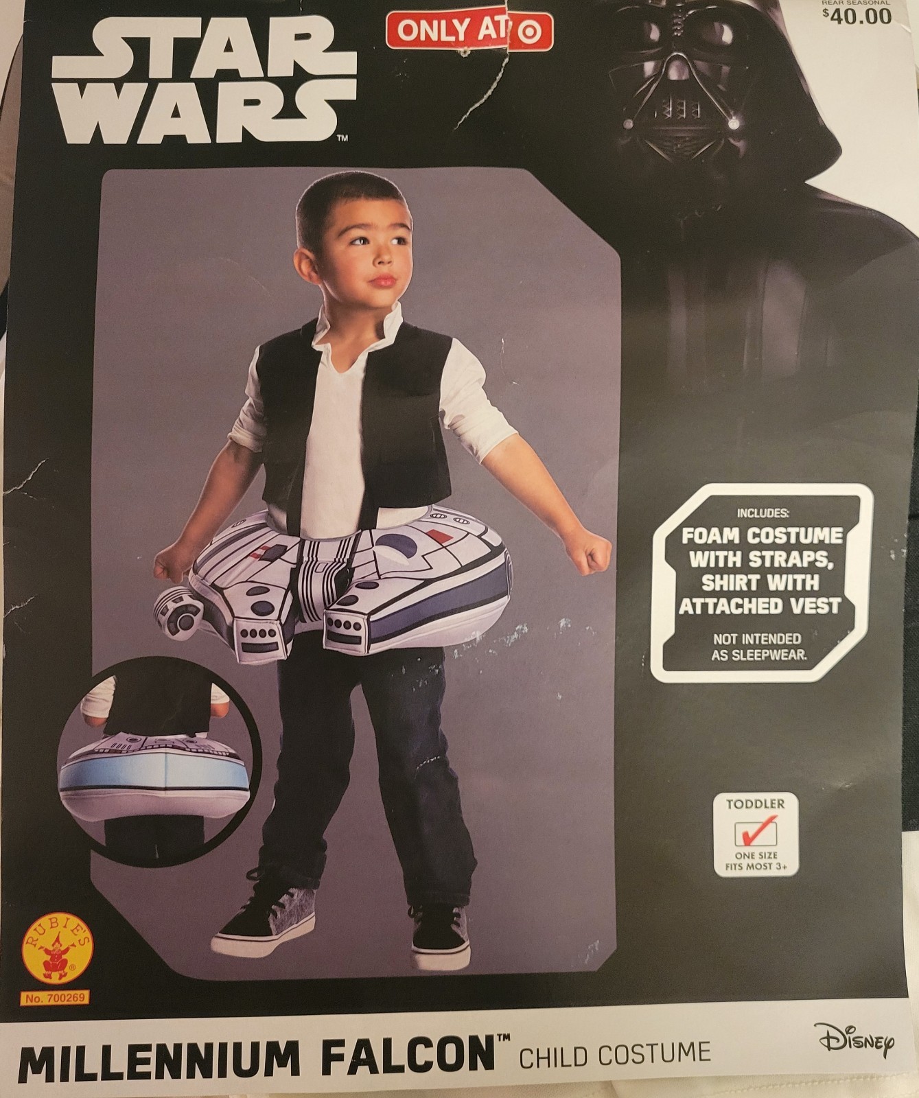 Star Wars MILLENNIUM FALCON Toddler Foam Costume Cosplay One Size Rubies 700269