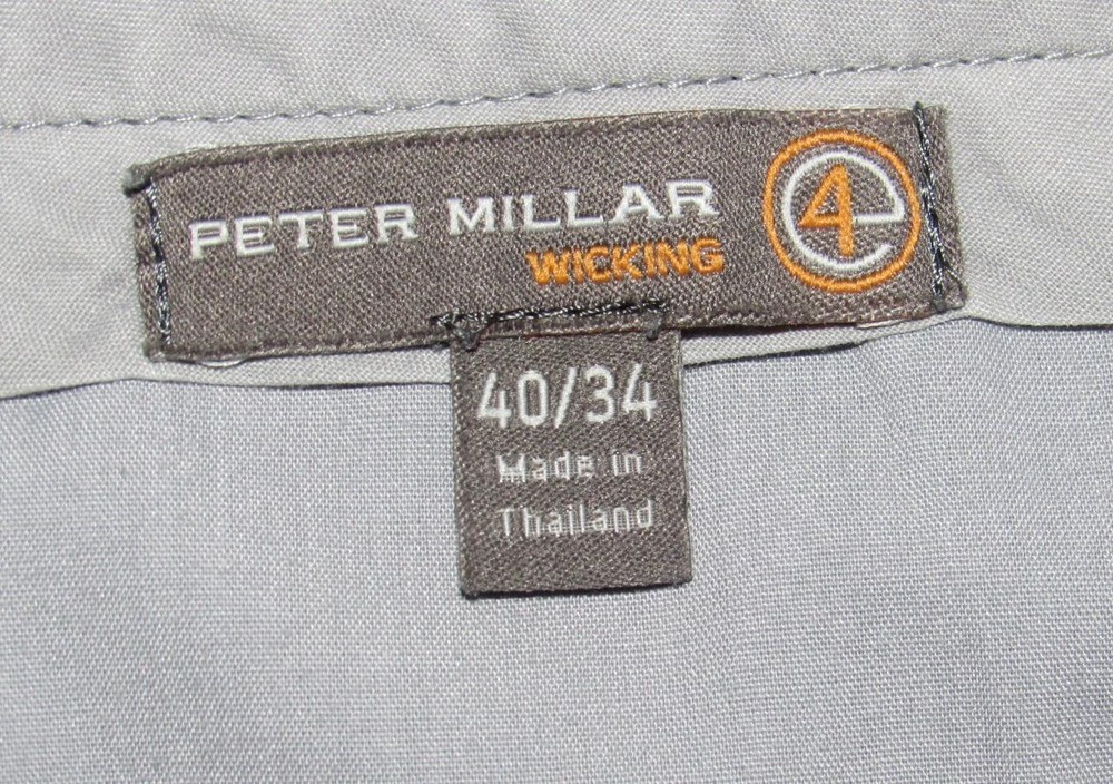 PETER MILLAR Khaki Performance Chino Pants 40 x 32