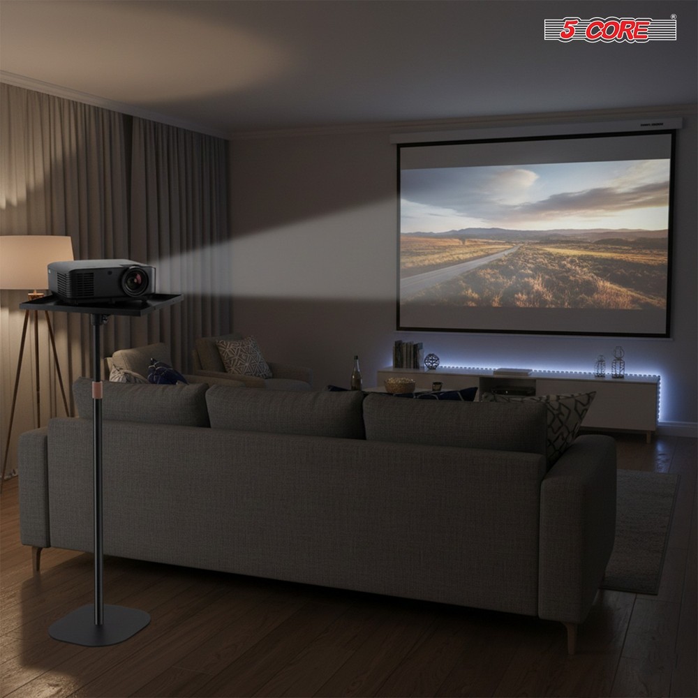 5 Core Projector Stand Floor Adjustable Heavy Base Universal Projectors Support