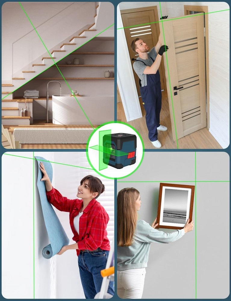 Self-Leveling Green Laser Level with 360° Rotatable Tripod for Accurate Projects