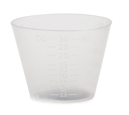 Medicine Cup McKesson 1 oz. Translucent Plastic Disposable -1000/Pack