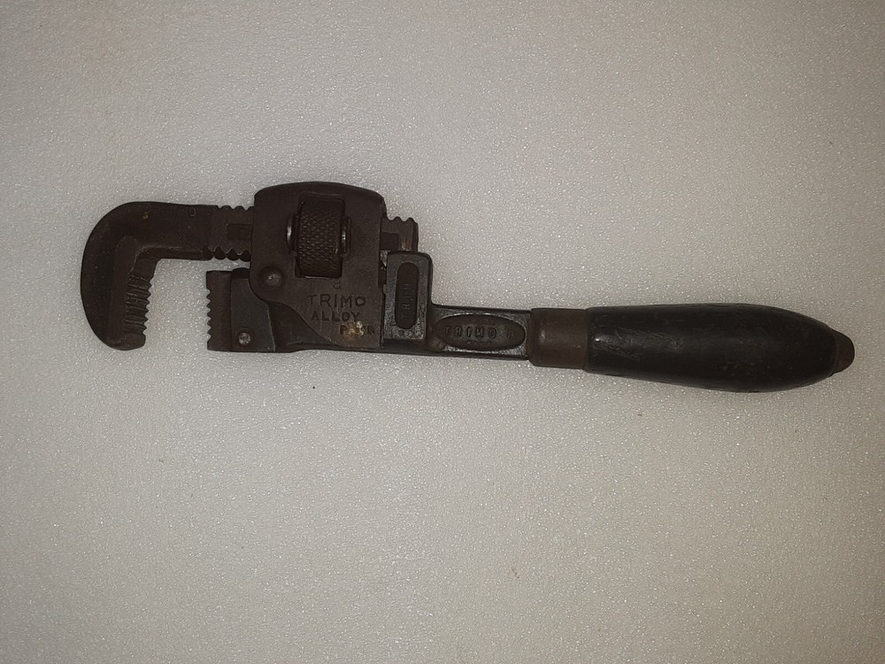 Antique  7 1/2" Trimo Pipe/Monkey Wrench ~ works