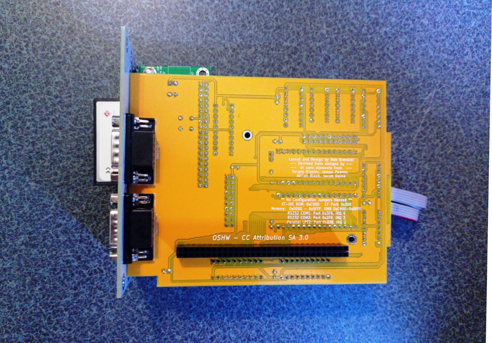 Tandy 1000 EX HX 3-in-1 V2 Adapter NEW! RAM + Serial + Parallel XTIDE Upgrade