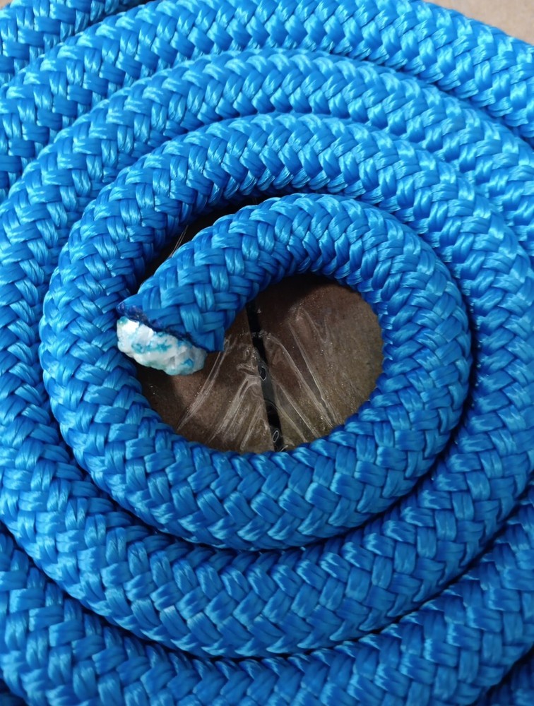 9/16 x 100 ft. Double Braid-Yacht Braid Polyester Rope. Blue