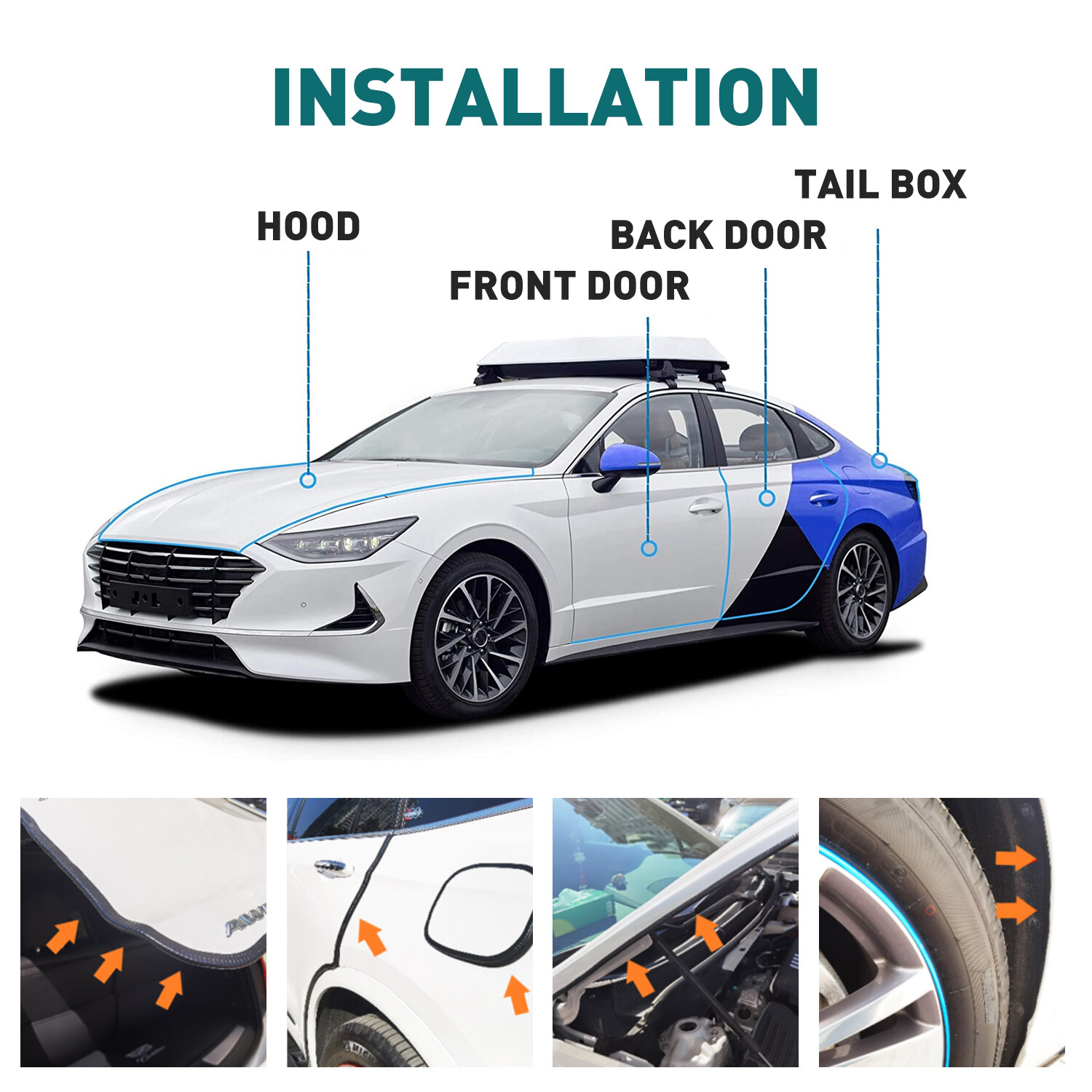 Universal U Shape Car Door Edge Trim Protector Edge Trim Seal Strip Edge Guard