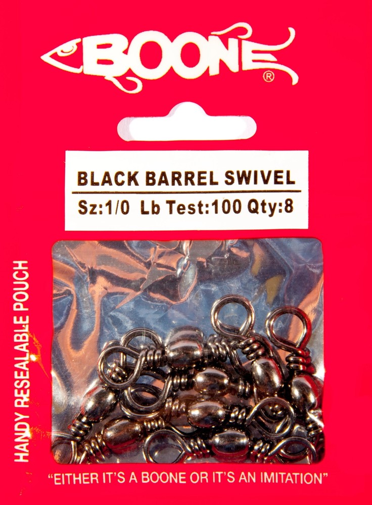 Black Barrel Swivels 100-Pound
