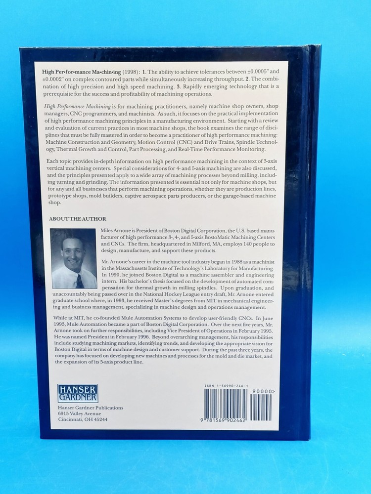 High Performance Maching Book Miles Arnone Hardcover...