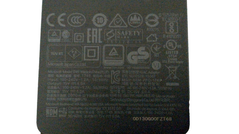 Microsoft Surface Charger 1749 15V 6A 90W