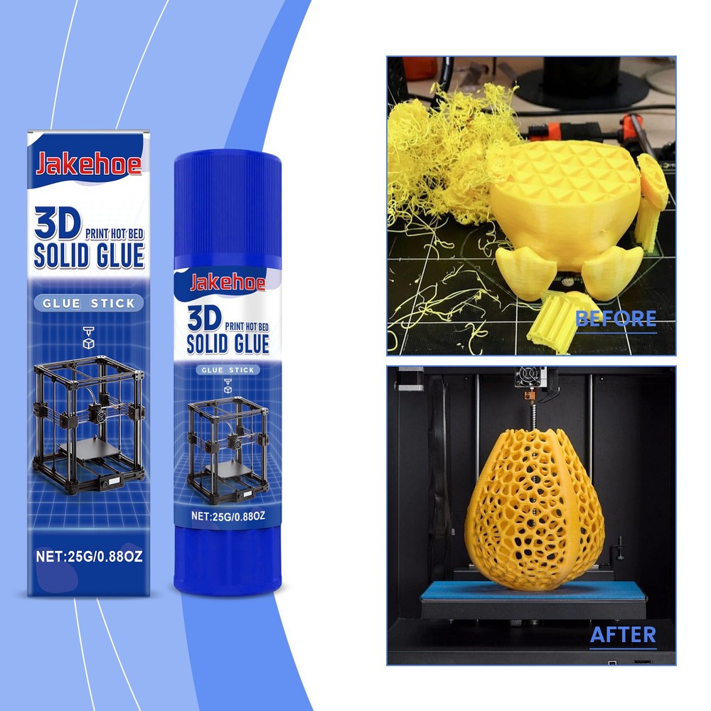 Versatile 3D Printer Glue Stick,Solid Adhesive Sticks for 3D Printer Hot Bed