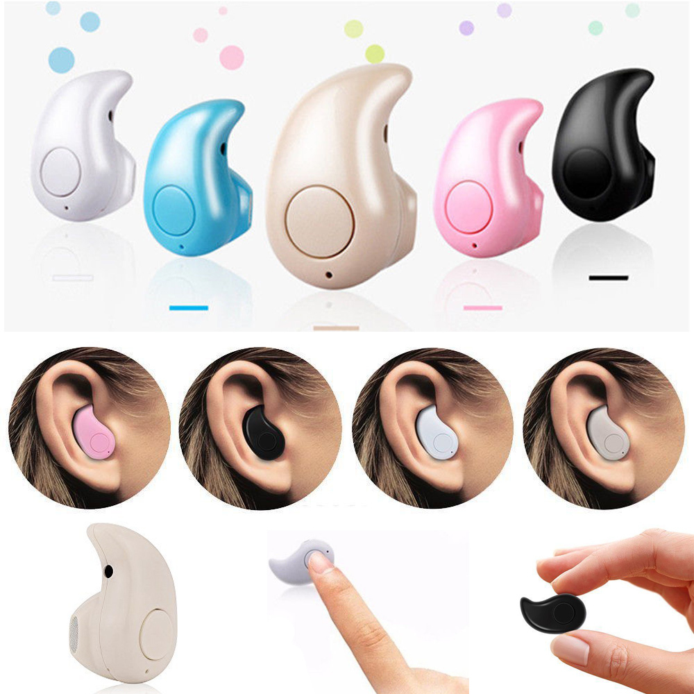 Wireless Invisible Bluetooth Mini Earphone Earbud Headset Headphone with Mic