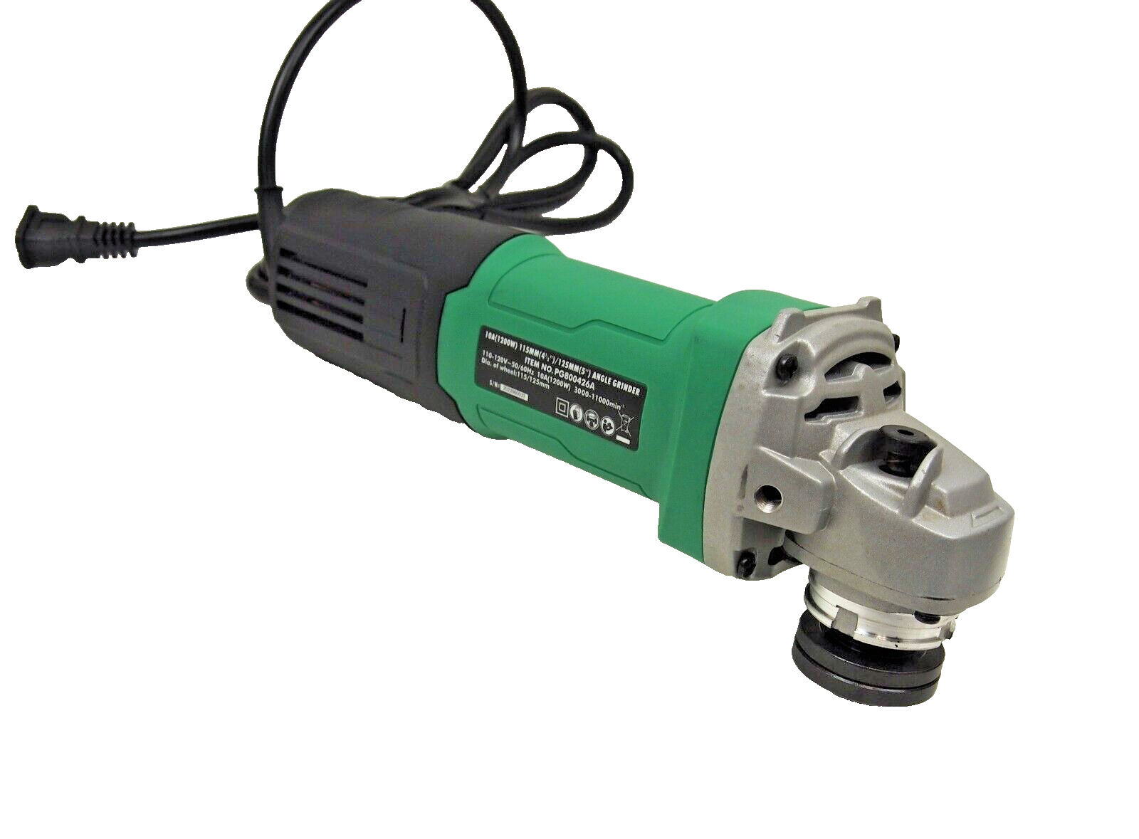 Hoteche 4-1/2" 5" Electric Variable Speed Angle Grinder 10AMP P800426A