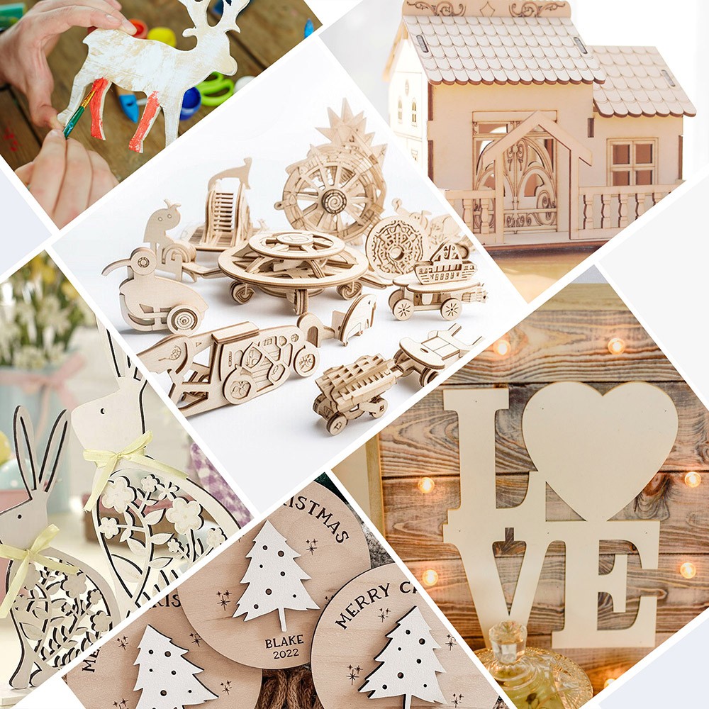 12PCS Basswood Sheets for Crafts 12 X 12 X 1/16 Inch 1.5mm Thick Plywood Sheets