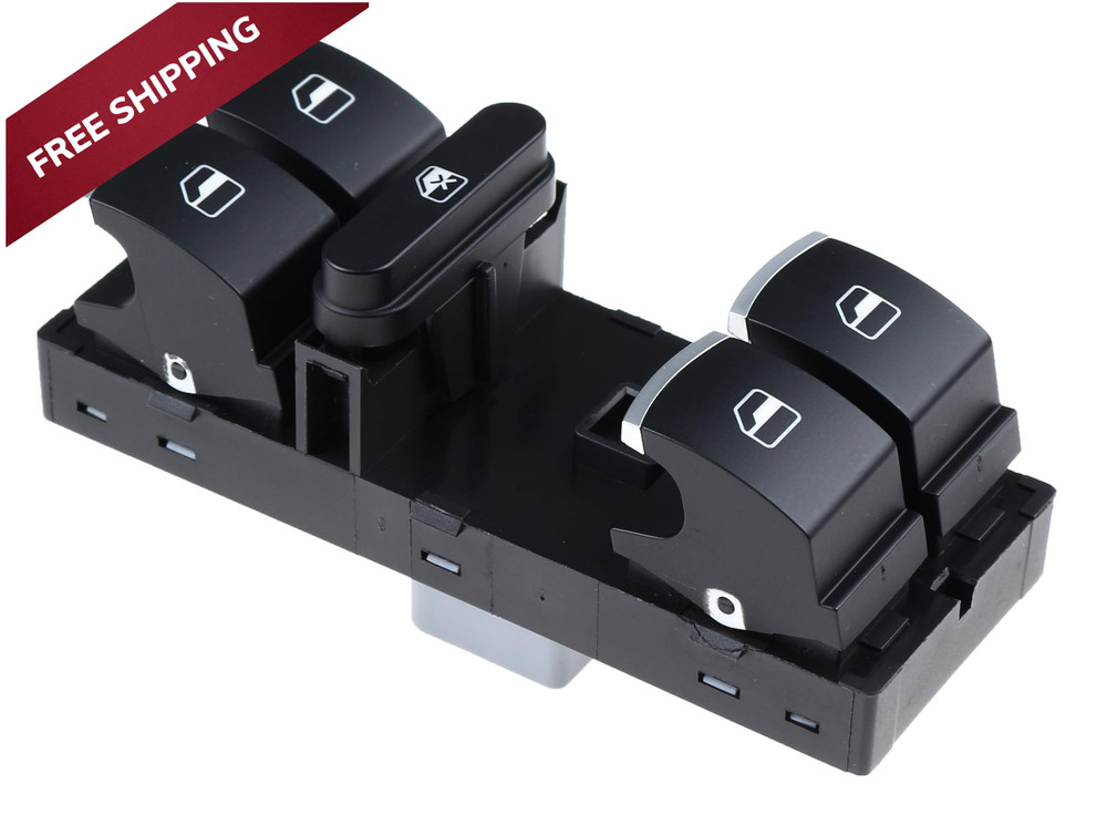 Driver Side Master Power Window Control Switch 5ND959857 Switch, Black