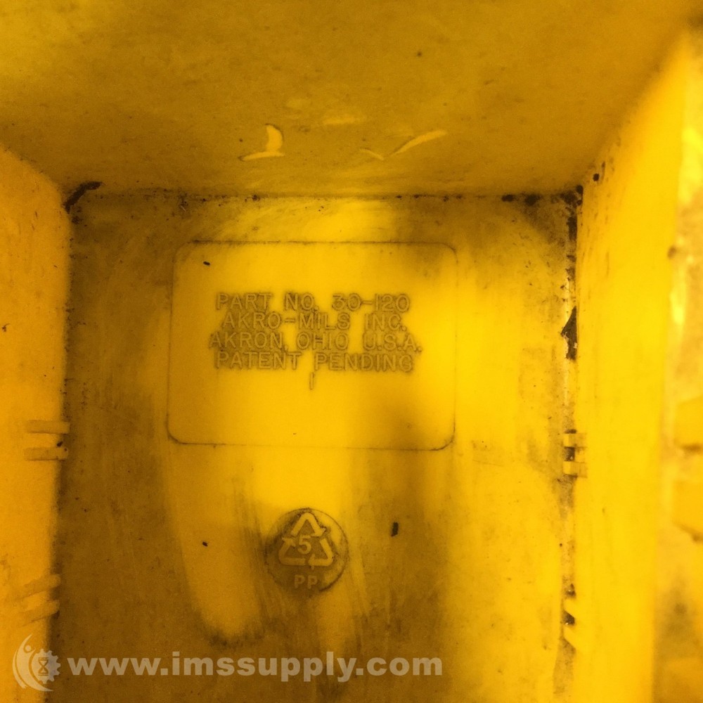 Akro Mils 30-120 Shelf Bin, Yellow 3380