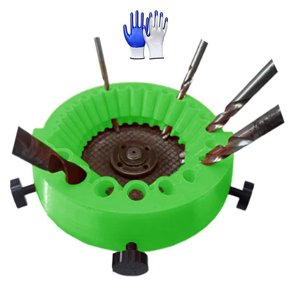 Compatible Drill Bit Sharpener for 125 mm Angle Grinders and Power Drills