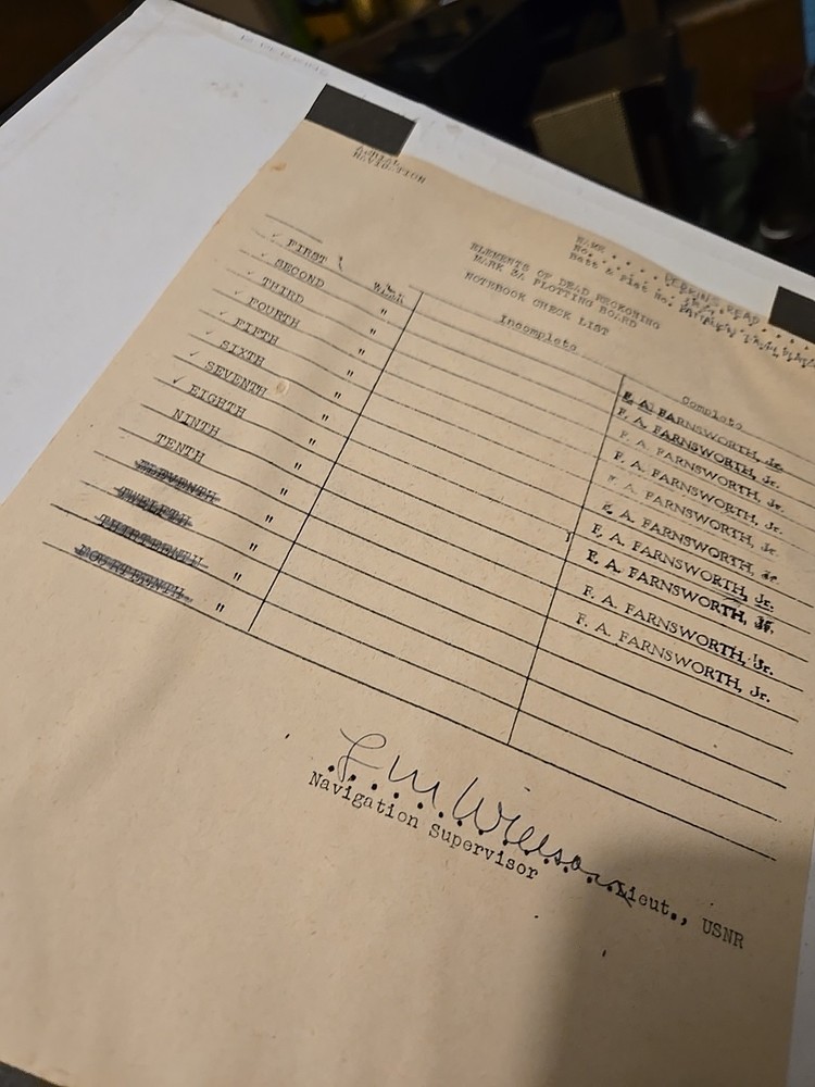 Vintage Air Navigation Notebook