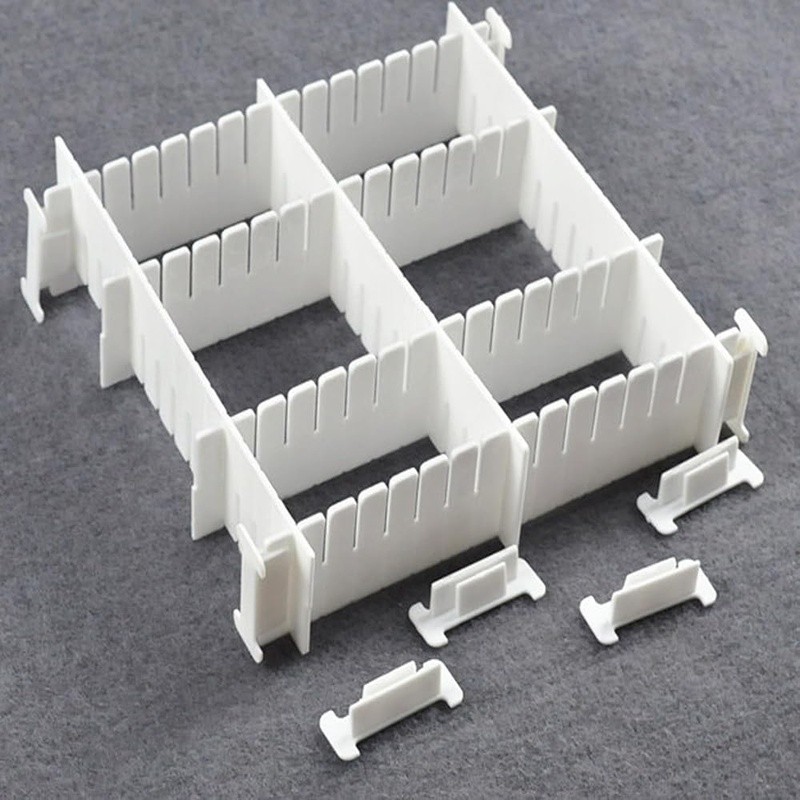 22PCS Drawer Partition Clips Plastic Fixing Buckles Secure Organization New