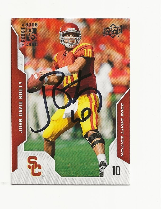 JOHN    DAVID    BOOTY      USC      AUTOGRAPHED    CARD