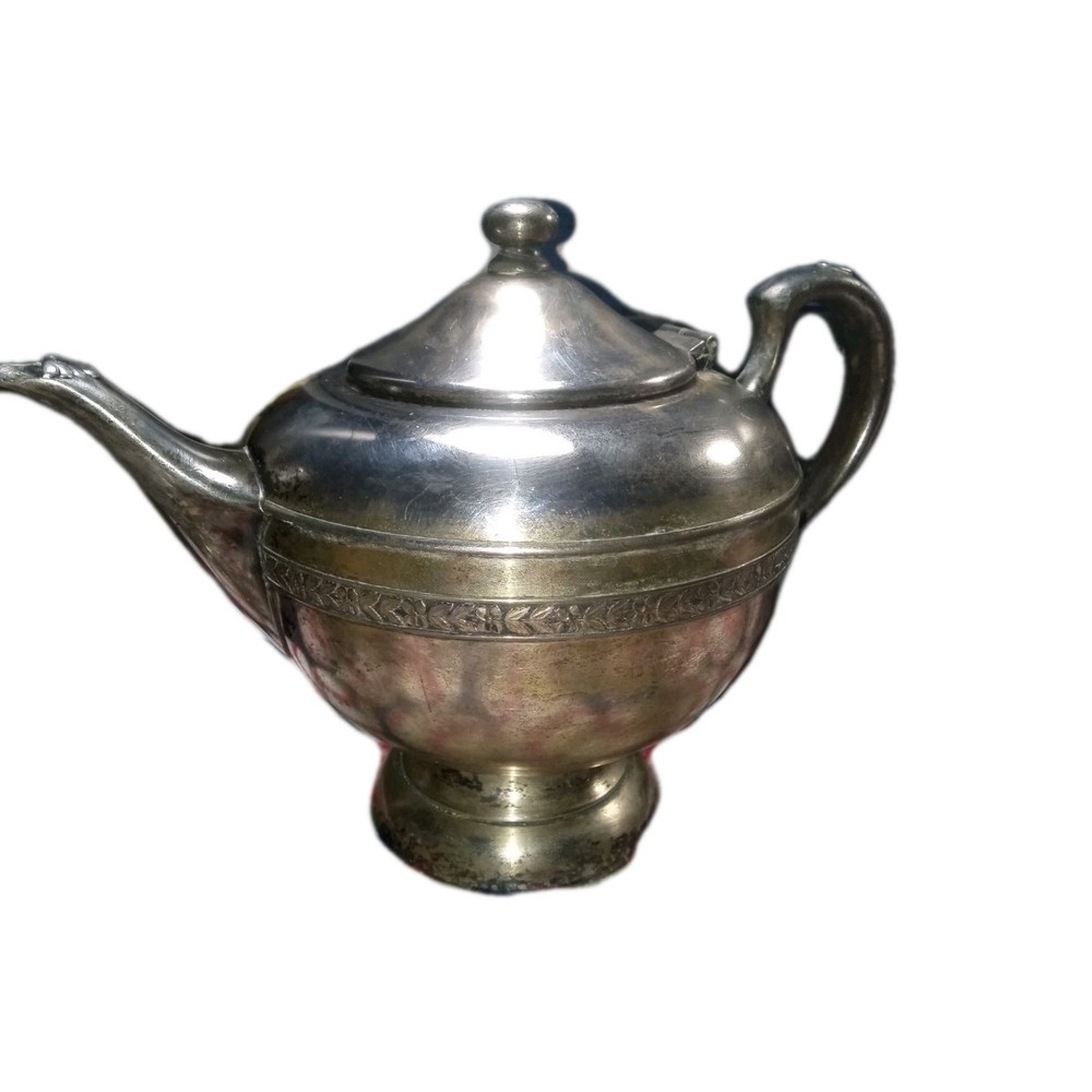 Oxford Plate Co Silver Plate On Copper Tea 5177