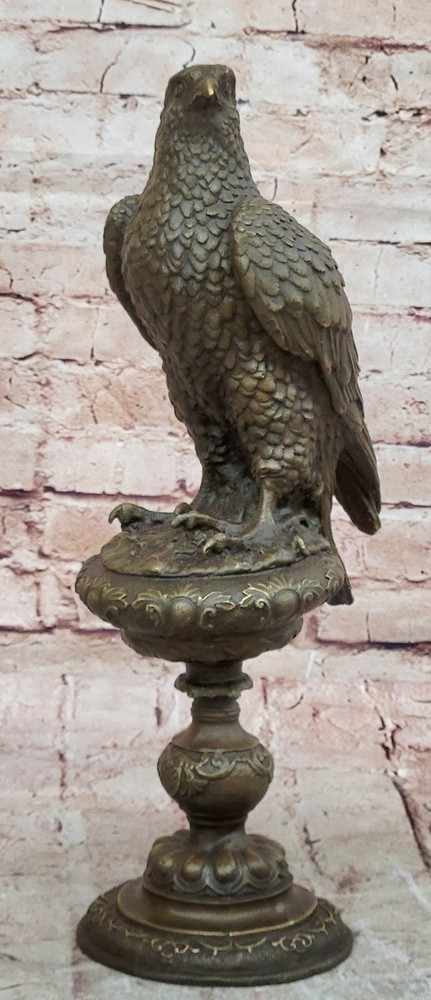 Handmade Design Eagle Flight Quality Lost Wax Bronze Statue Hand Made Art
