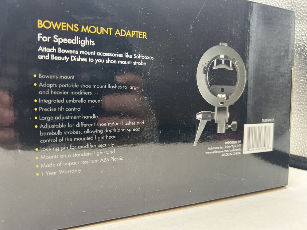 bowens s type mount adapter for speed light glow by flashpoint