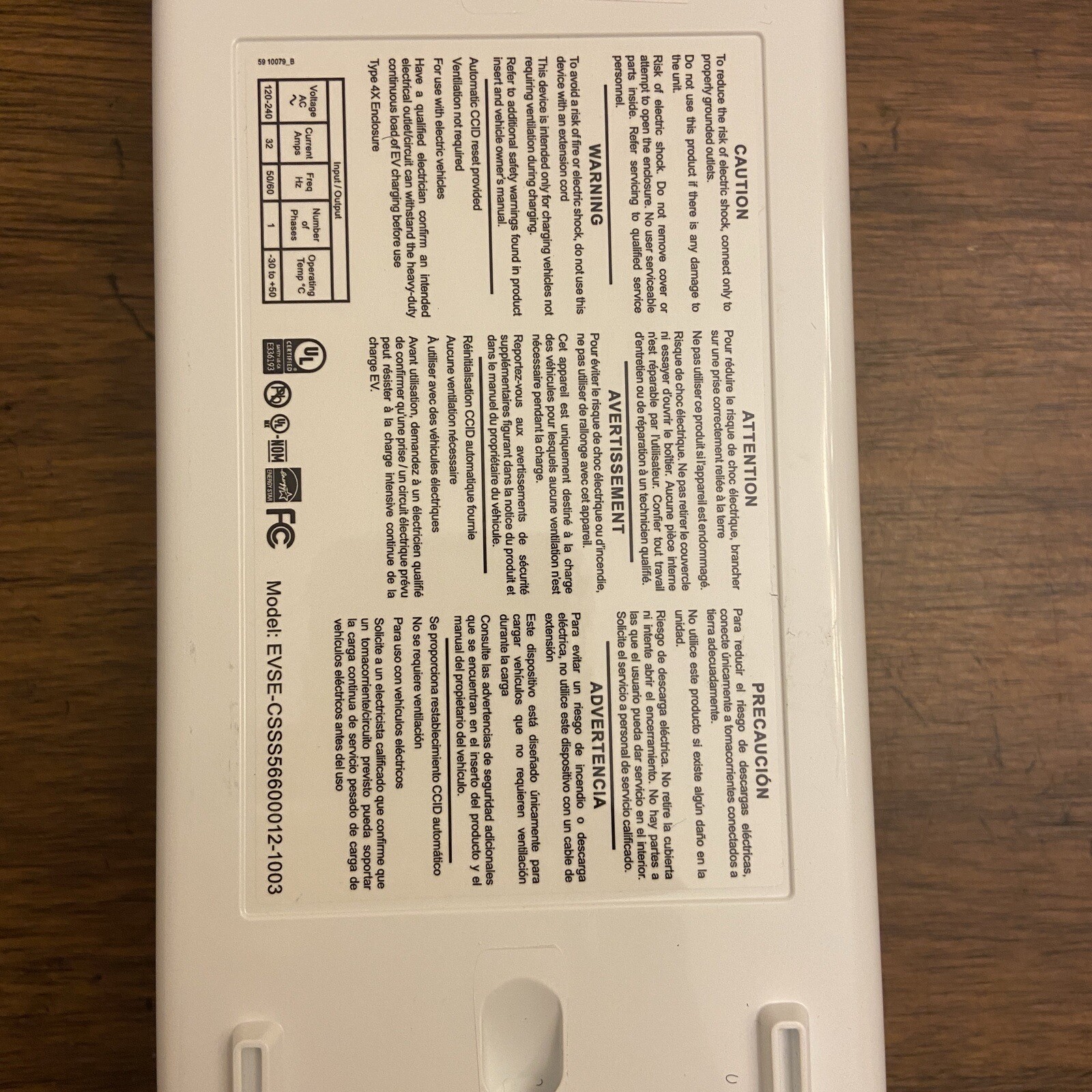 Chevy EV Charger Bolt EUV Volt Chevrolet Spark Equinox Blazer Charging cable GM