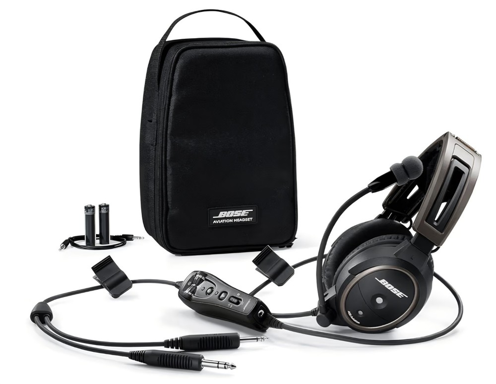 Bose A20 Aviation Headset w/Bluetooth & Dual Plug Cable
