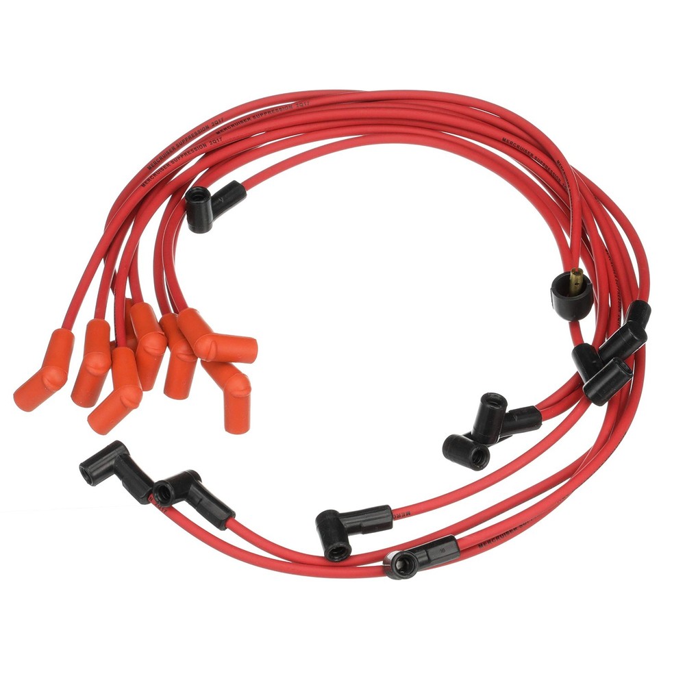 Red Spark Plug Wire Kit - High Performance 816608Q80, Durable, Easy Install