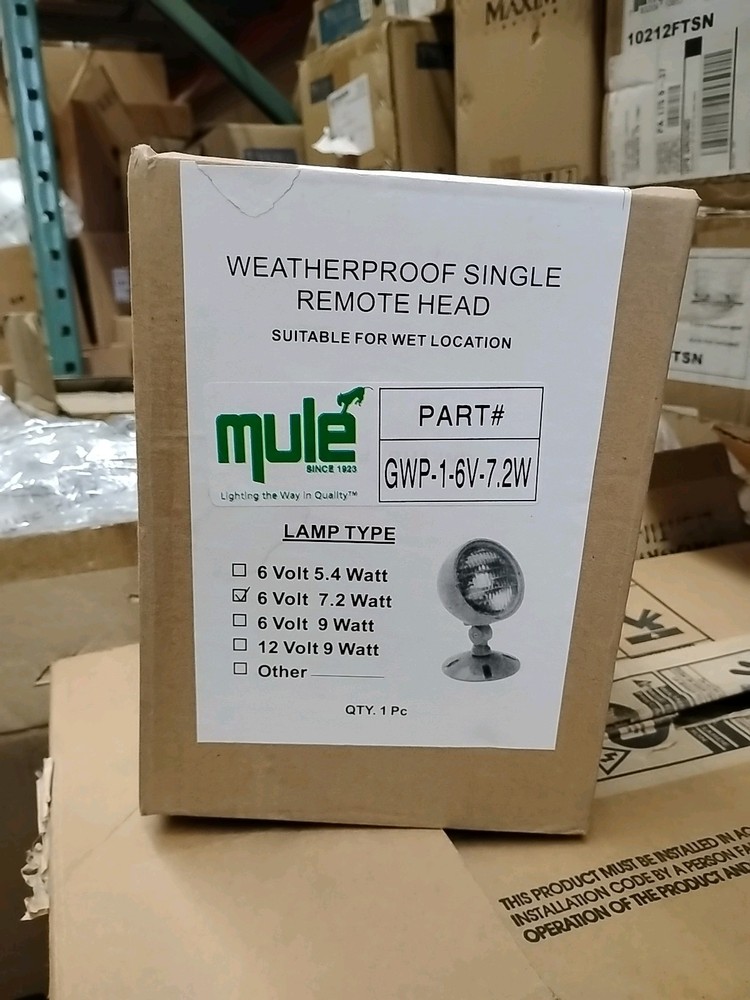 MULE GWP-1-6V-7.2W  Weatherproof Single Remote Head