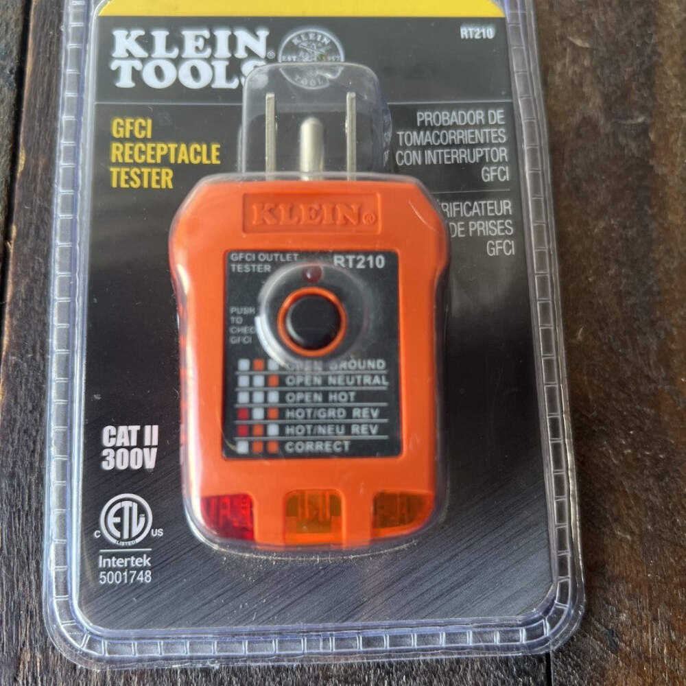 Klein Tools RT210 GFCI Receptacle Tester