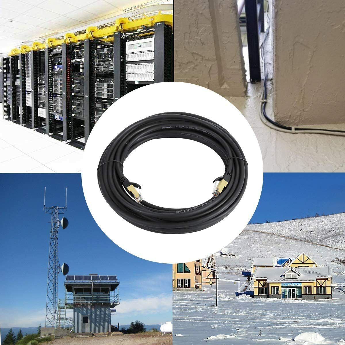 Cat 8 Ethernet RJ45 Cable Super Speed 40Gbps Patch LAN Network Gold Plated LOT