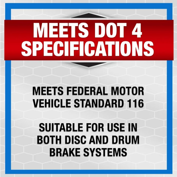 Super Tech Dot 4 Brake Fluid, 12 fl oz