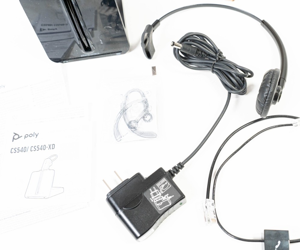 PLANTRONICS Poly CS540 Wireless DECT Headset Black