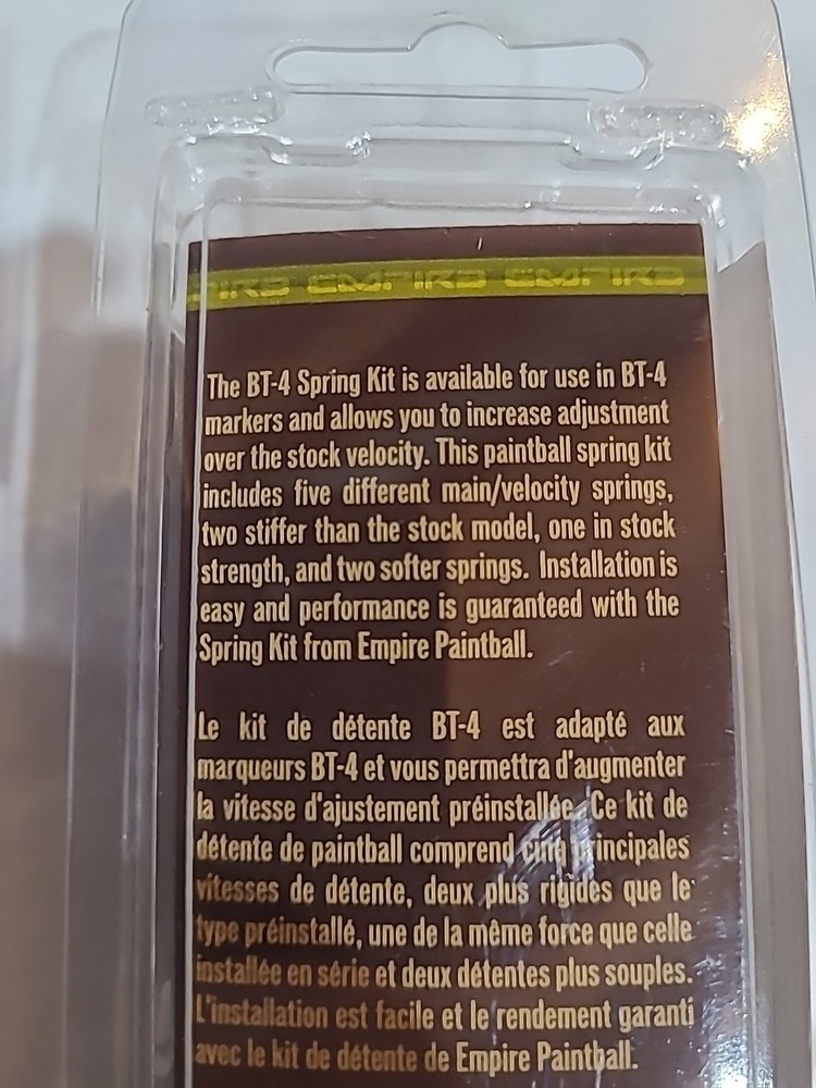 NEW OLD STOCK!! BT Paintball BT-4 Spring Kit