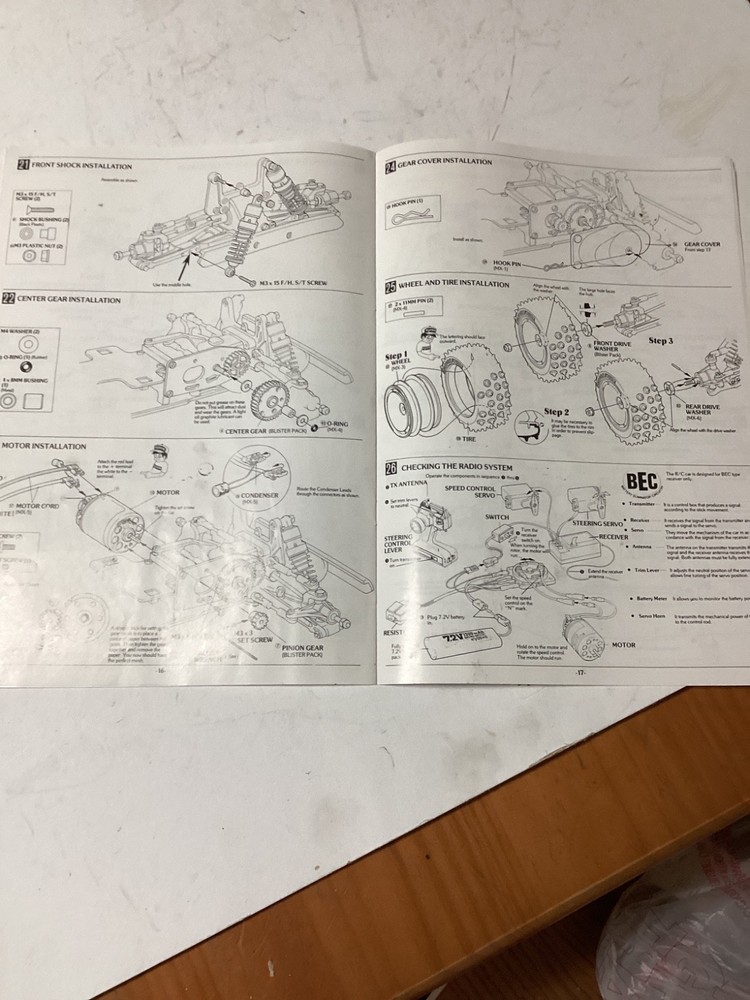 VINTAGE KYOSHO MAXXUM MANUAL
