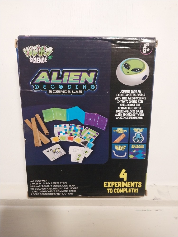 Weird Science Alien Decoding Science Lab-4 experiments to complete age 6+ -NEW