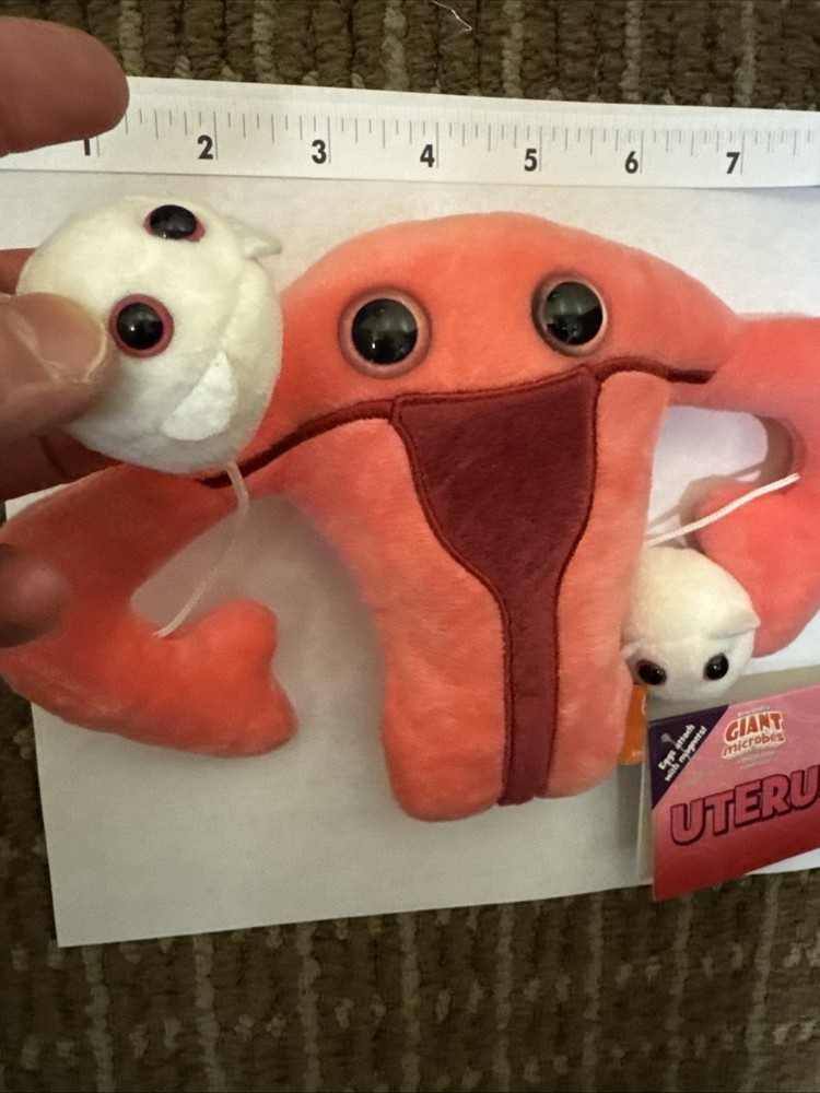 Giant Microbes Oversized UTERUS NWT Feminist