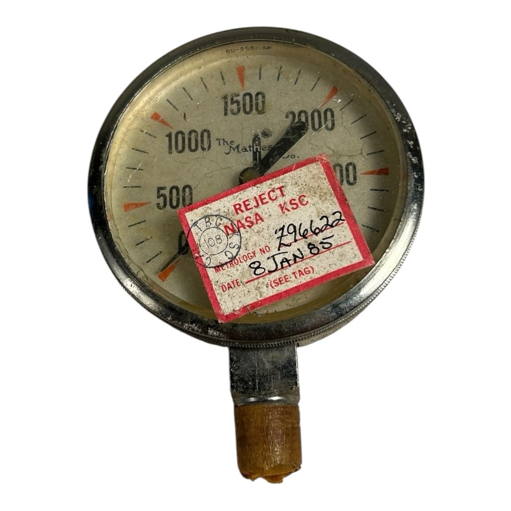Vintage NASA Authentic Space Shuttle Program Matheson Pressure Gauge