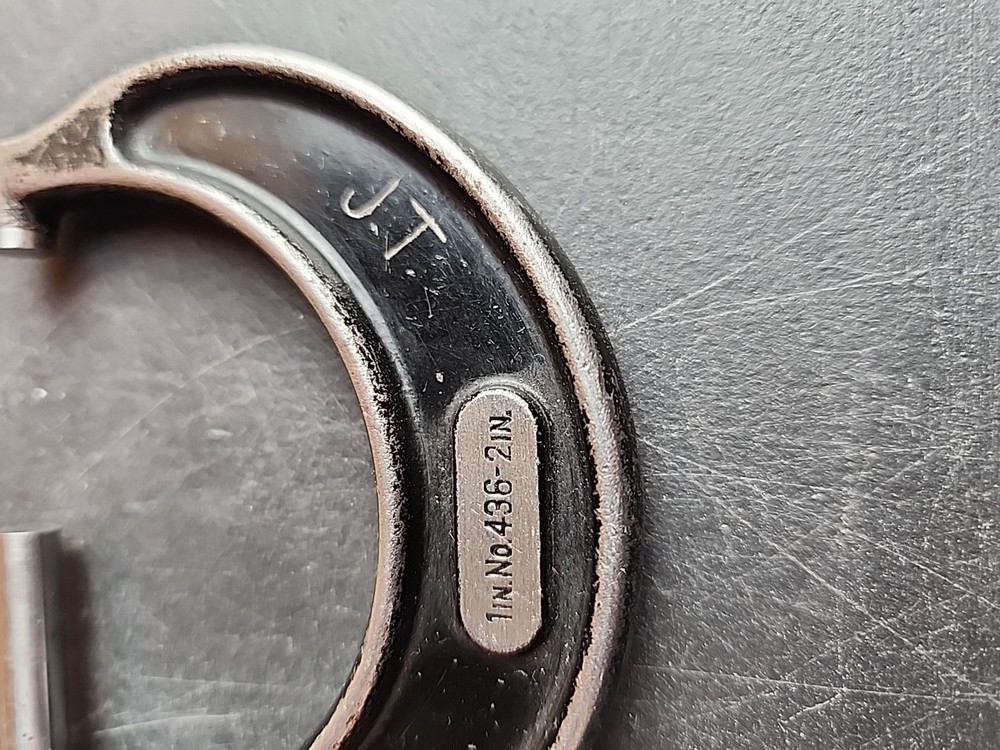 STARRETT # 436 Micrometer 1" - 2" x .0001" Smooth Thimble Movement