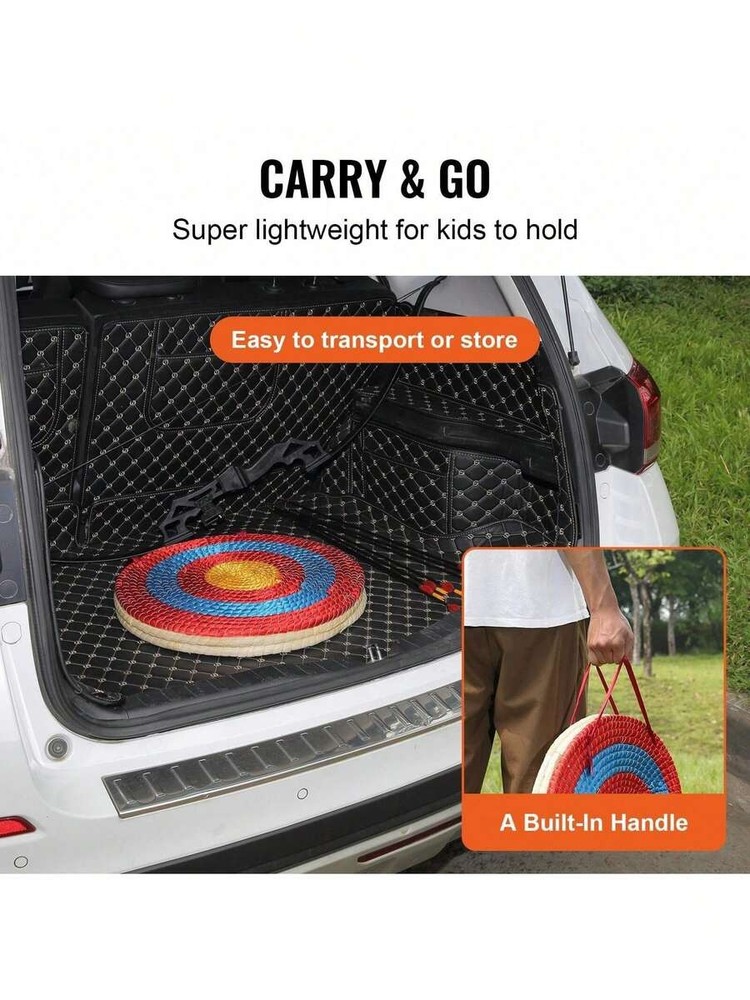 Straw Archery Target, 20-inch Target, Traditional Solid Round Archery Target