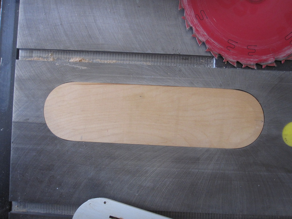 Table Saw Zero Clearance Insert - wood